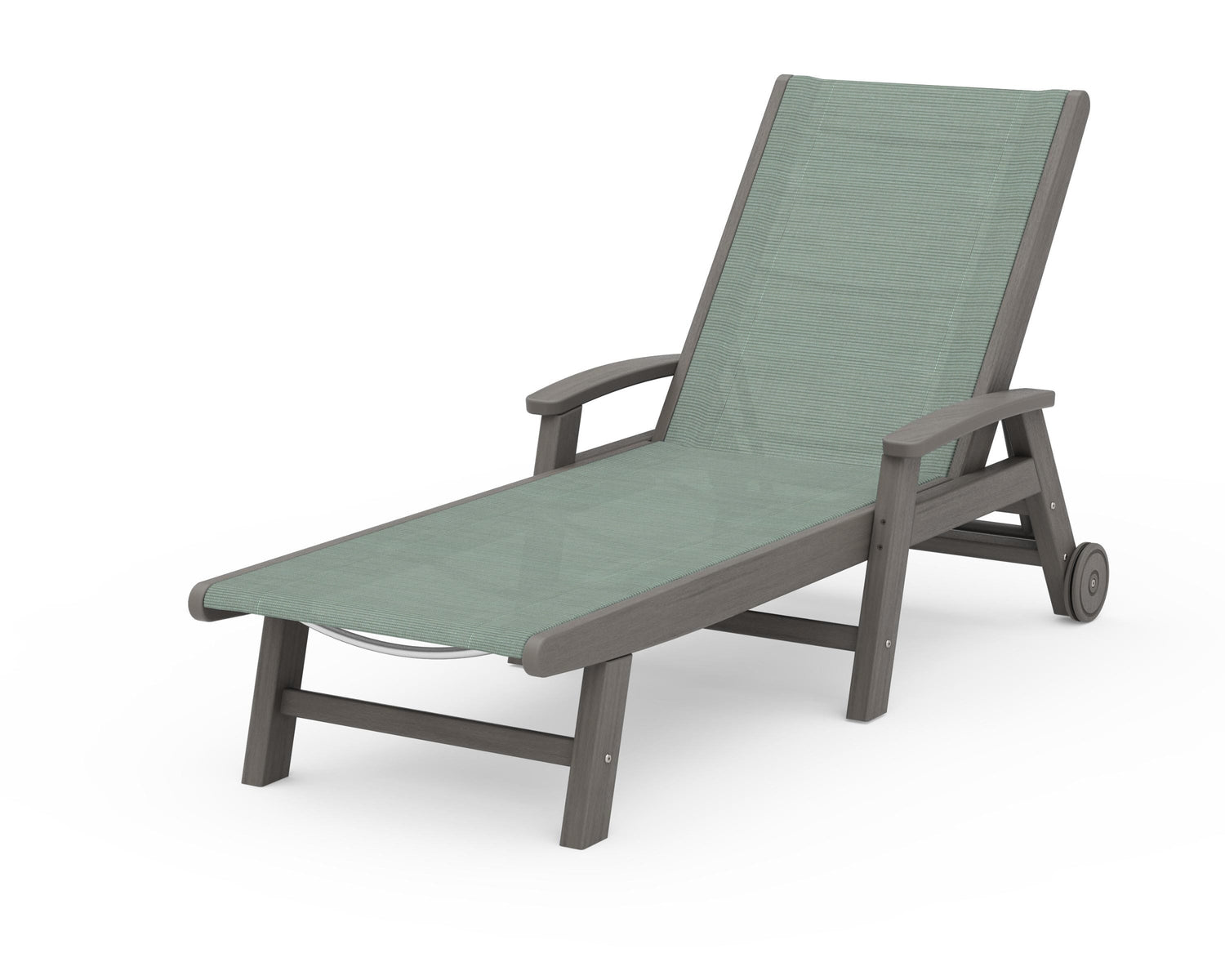 POLYWOOD Coastal Chaise with Wheels