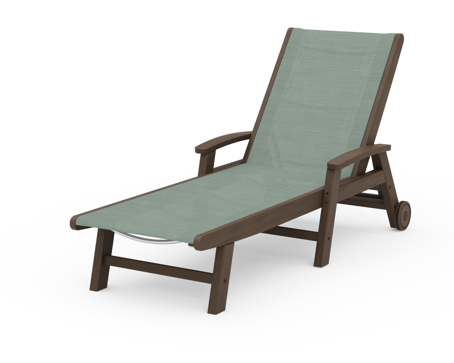 POLYWOOD Coastal Chaise with Wheels