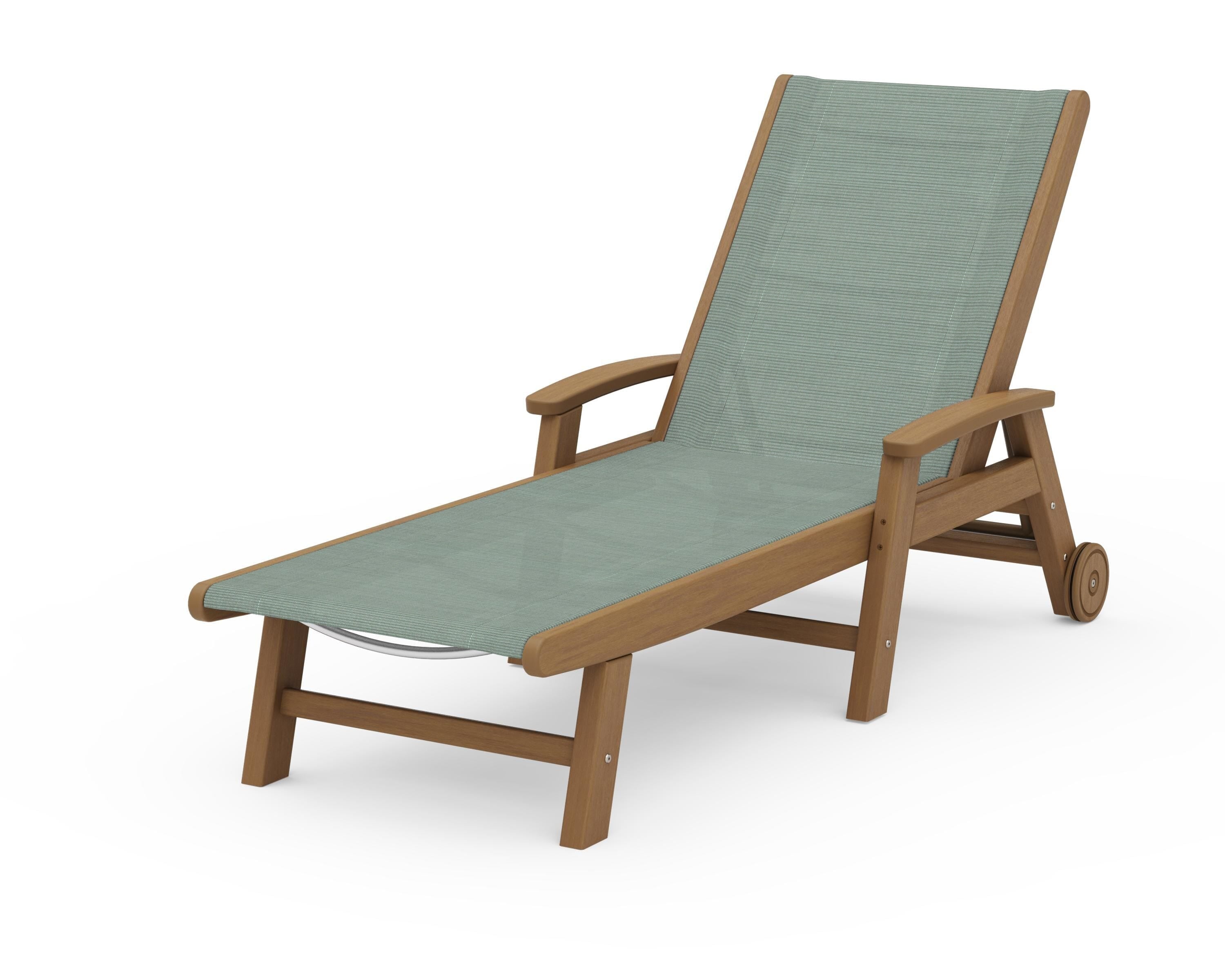 POLYWOOD Coastal Chaise with Wheels
