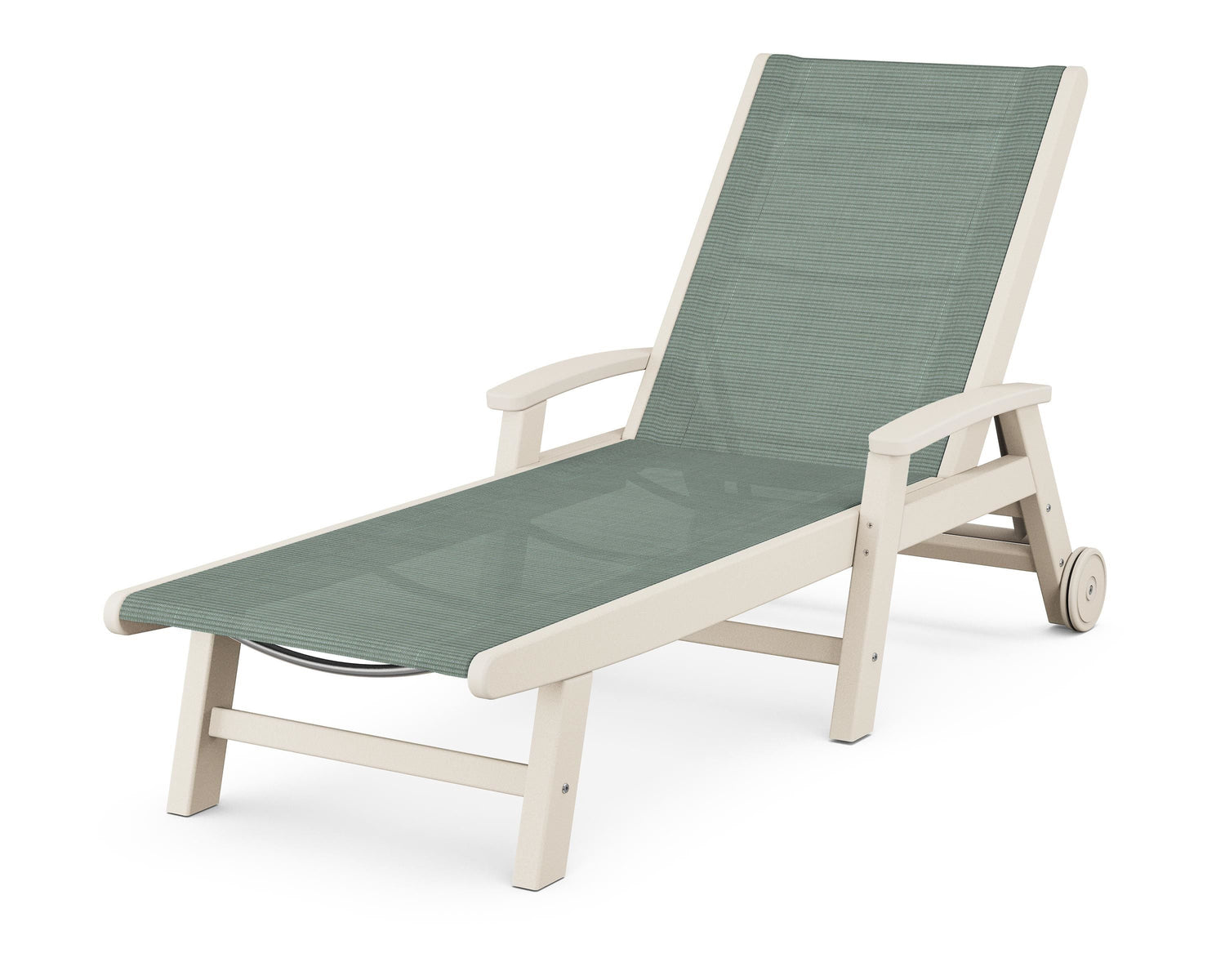 POLYWOOD Coastal Chaise with Wheels