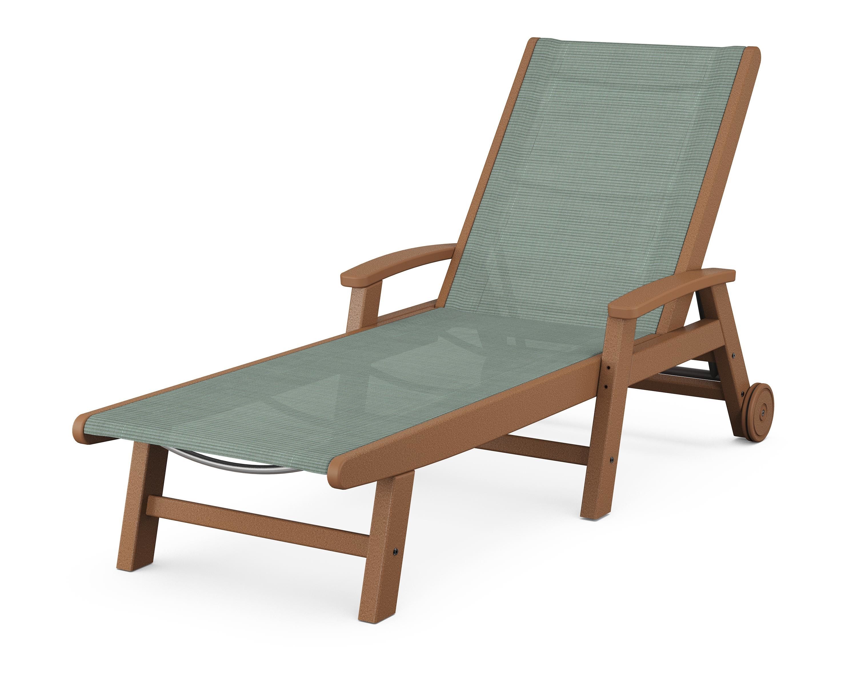 POLYWOOD Coastal Chaise with Wheels