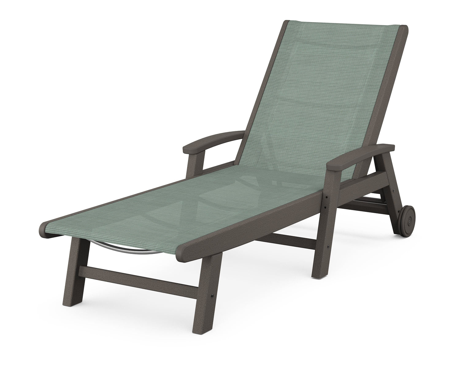POLYWOOD Coastal Chaise with Wheels