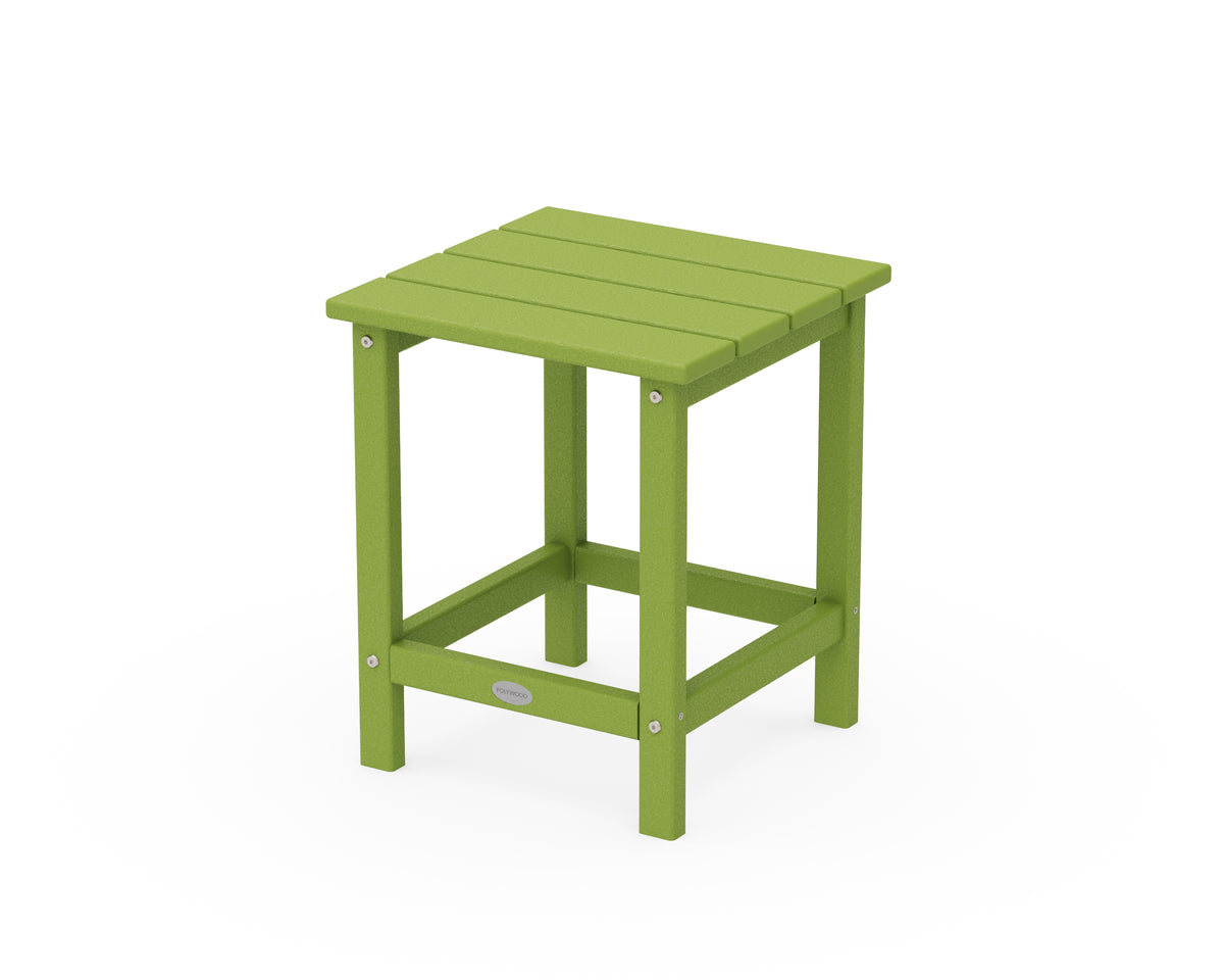 POLYWOOD Long Island 18" Side Table in Lime