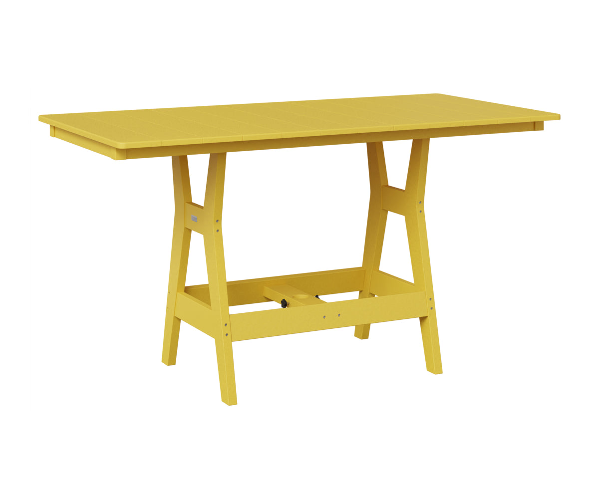 Berlin Gardens Harbor 33" x 66" Rectangular Table in Sunburst Yellow