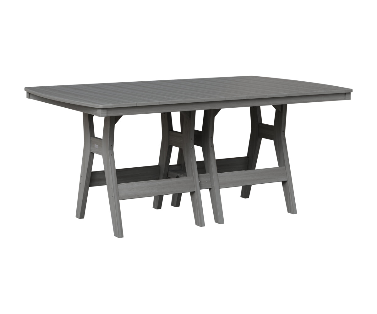 Berlin Gardens Harbor 44" x 72" Rectangular Table in Driftwood Gray