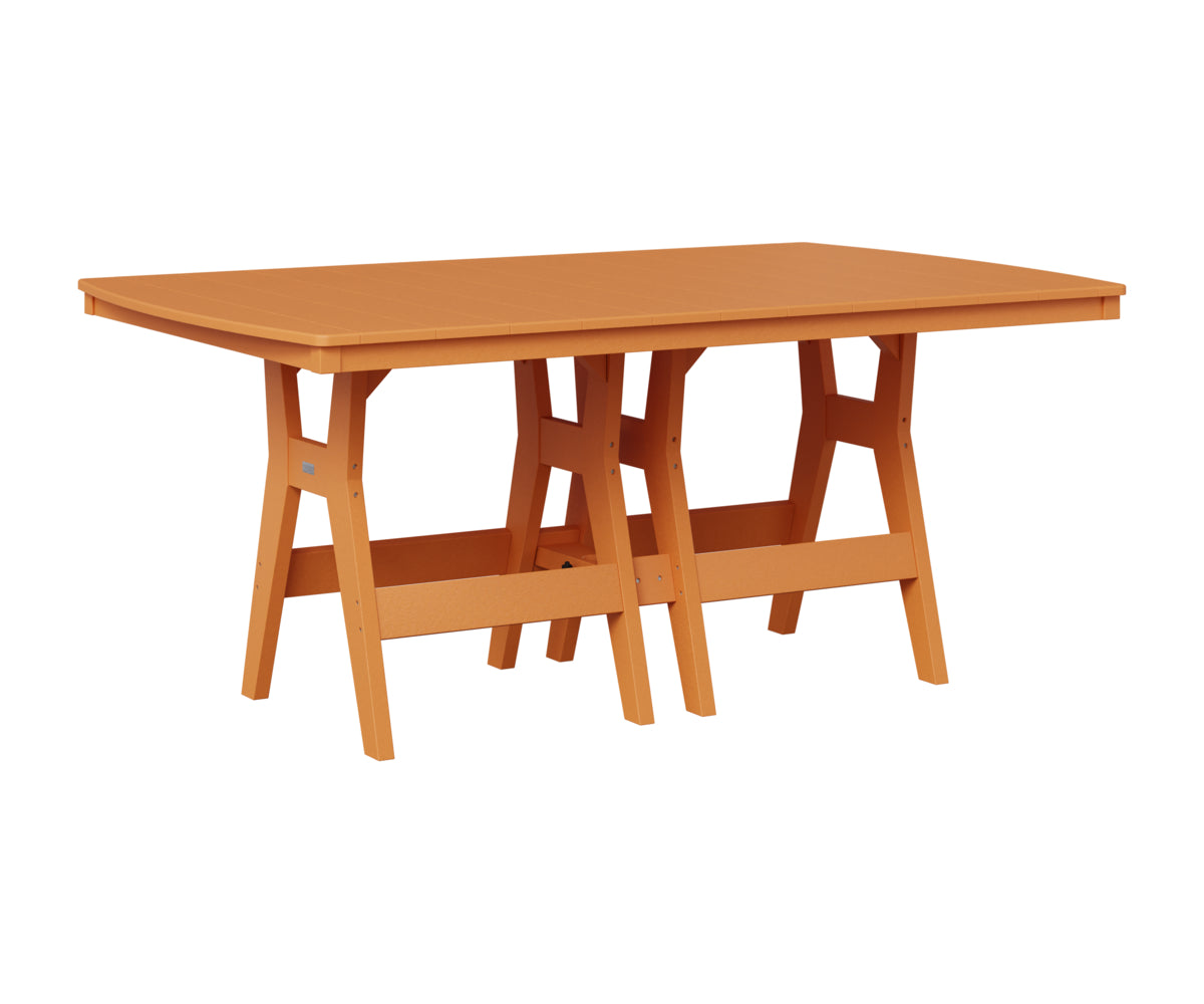 Berlin Gardens Harbor 44" x 72" Rectangular Table in Mango Orange