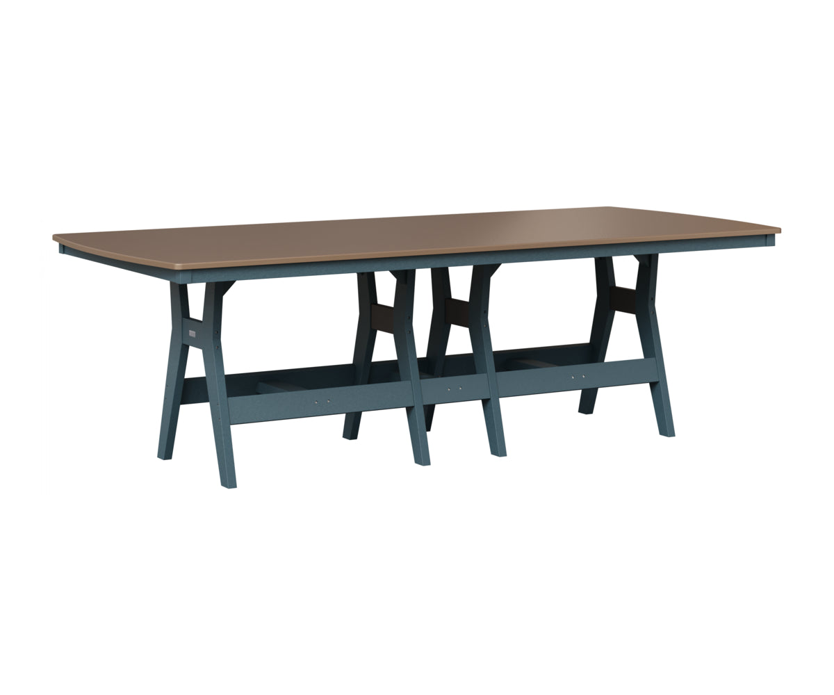 Berlin Gardens Harbor 44" x 96" Rectangular Table in Slate, Hammered Bronze top