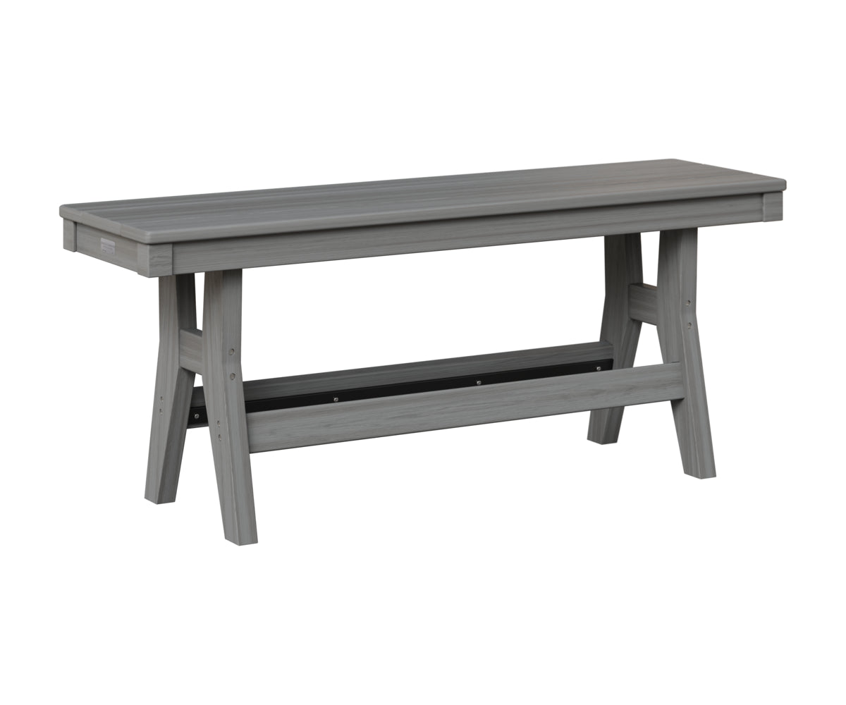 Berlin Gardens Harbor 44" Dining Bench in Driftwood Gray