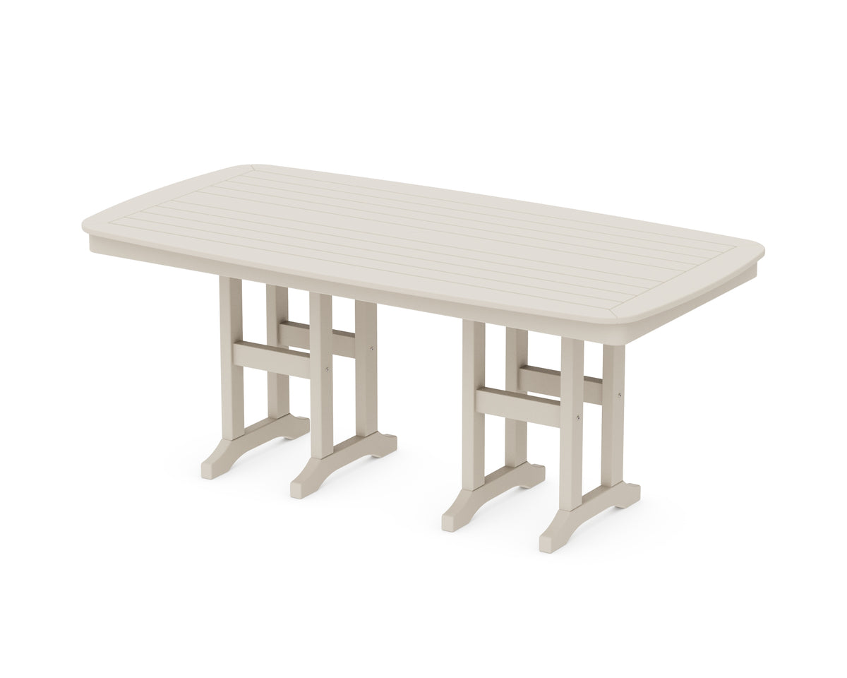 POLYWOOD Nautical 37" x 72" Dining Table in Sand
