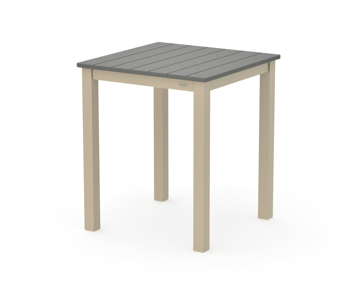 POLYWOOD Main Street 26 x 26 Dining Table in Sand / Slate Grey