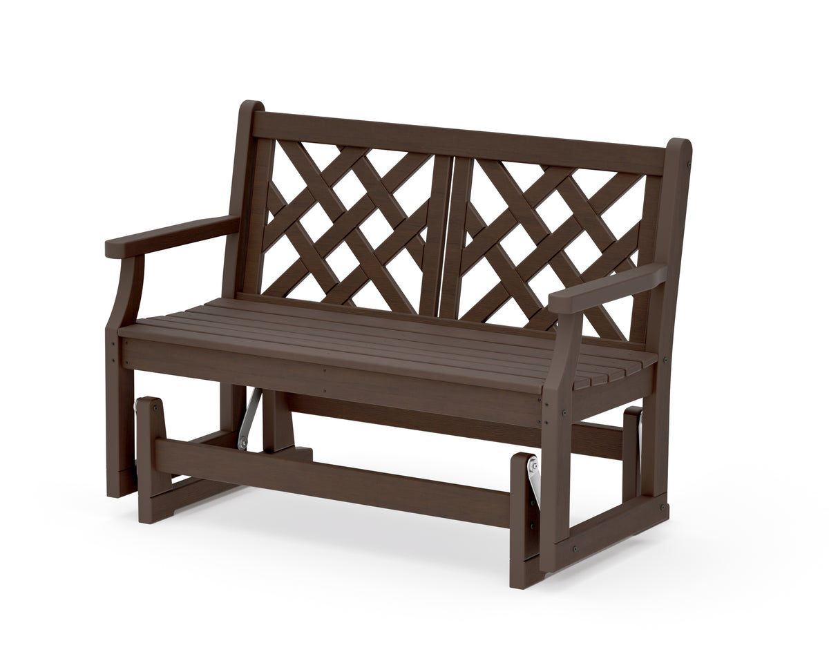 POLYWOOD Wovendale 48" Glider in Kona