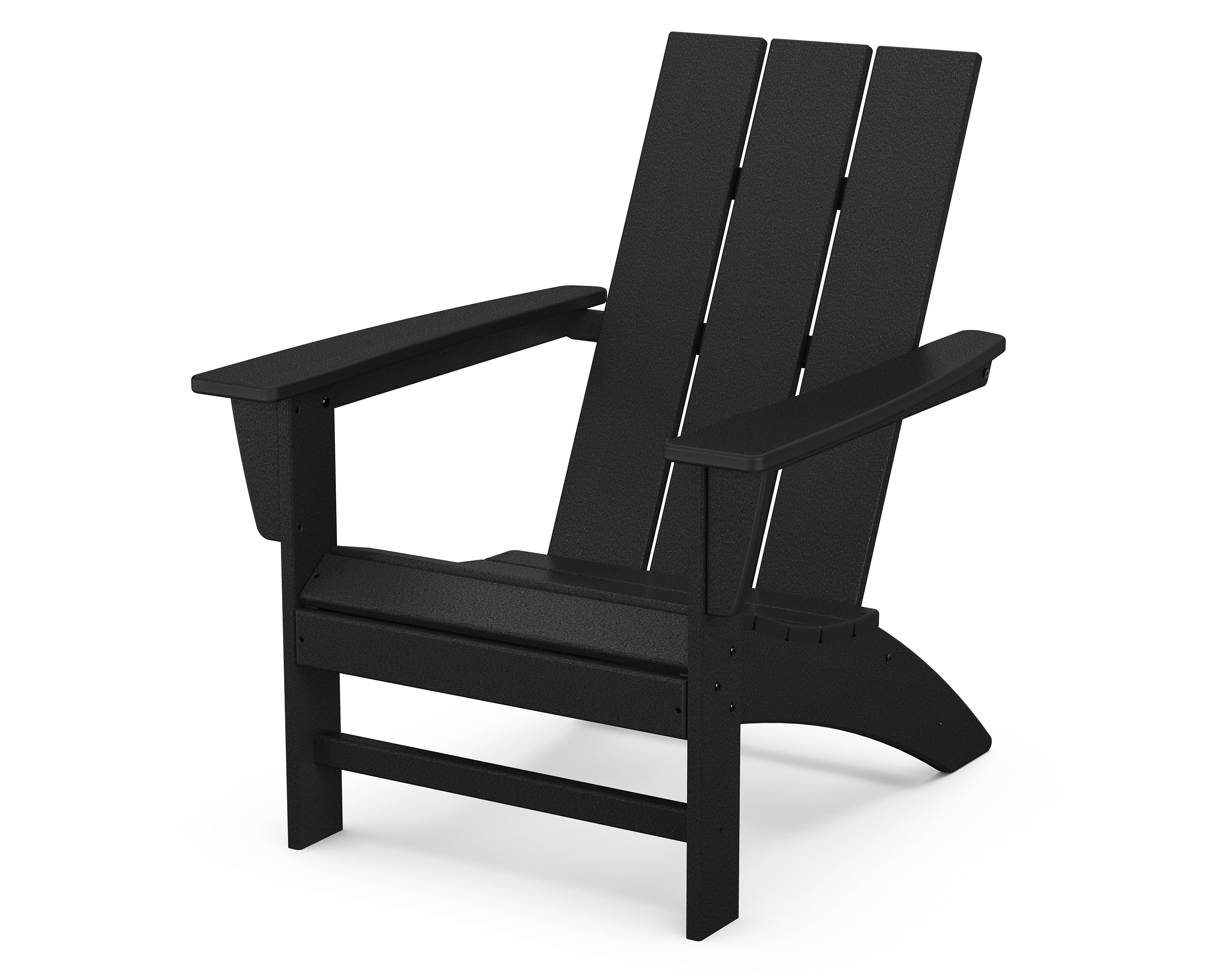 Black Polywood Modern Adirondack Chair