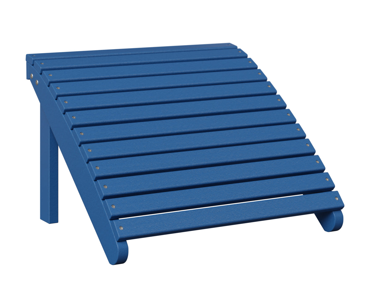 Berlin Gardens Adirondack Footstool in Pacific Blue
