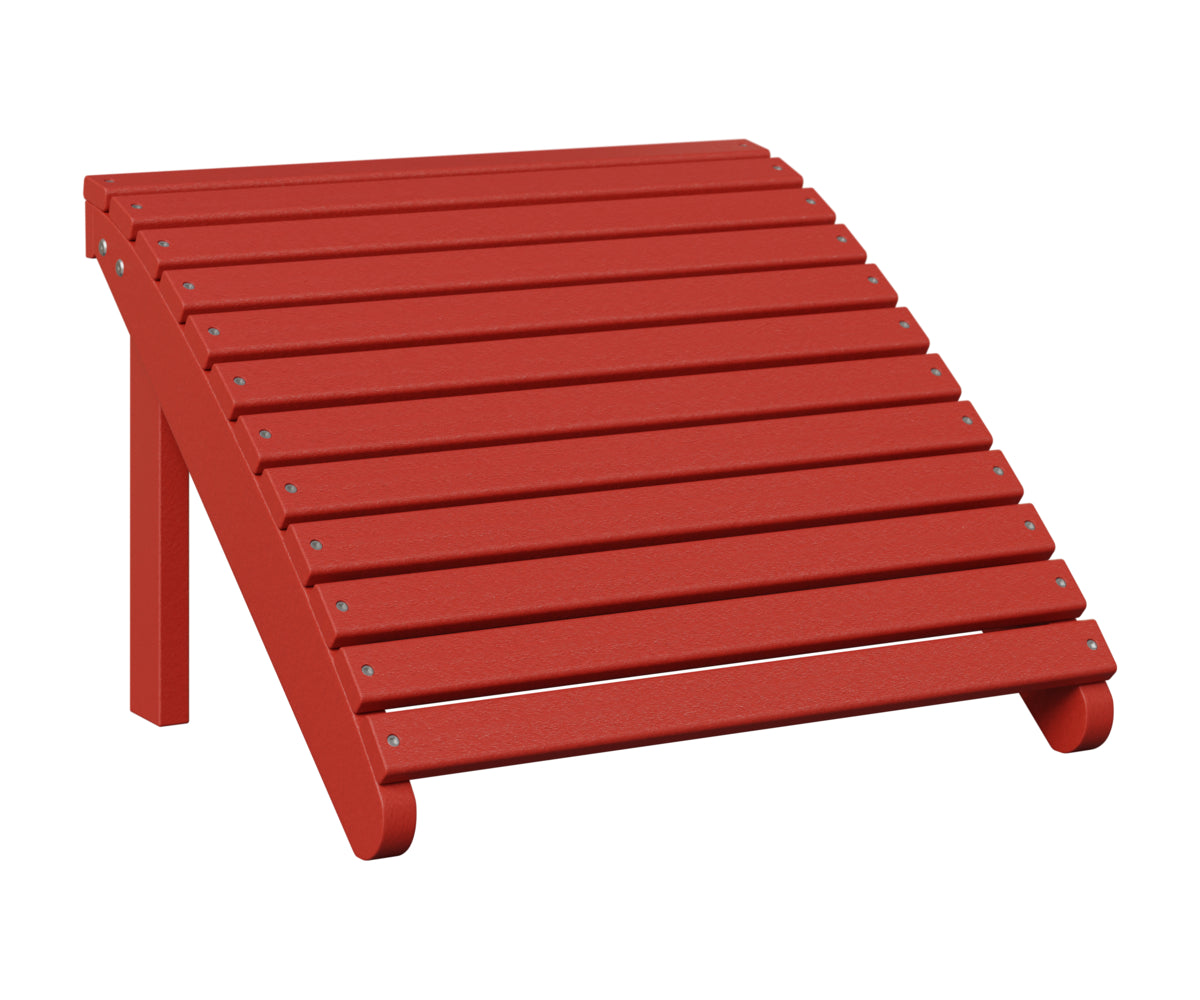 Berlin Gardens Adirondack Footstool in Scarlet Red