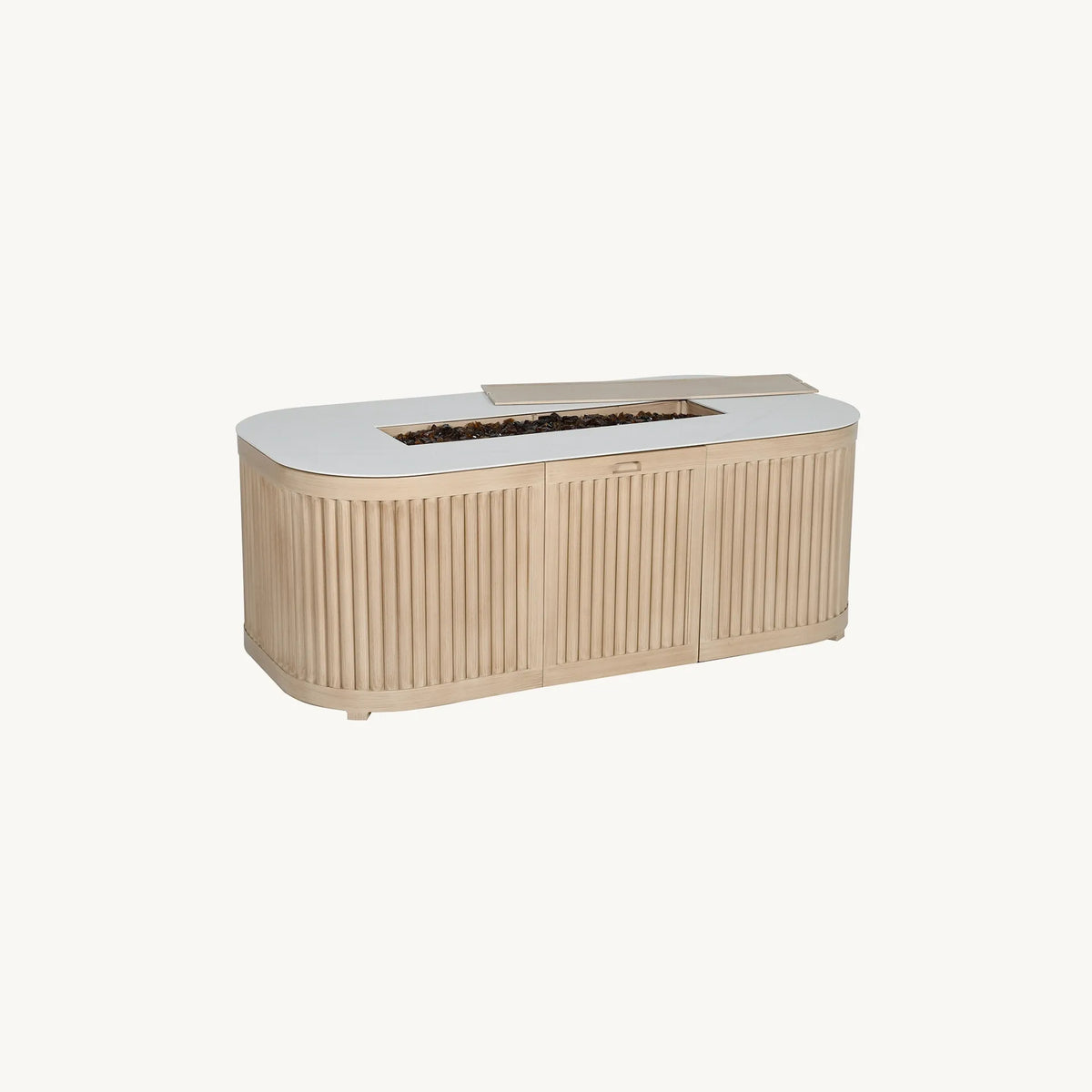 Castelle Nosara Rectangular Firepit Coffee Table