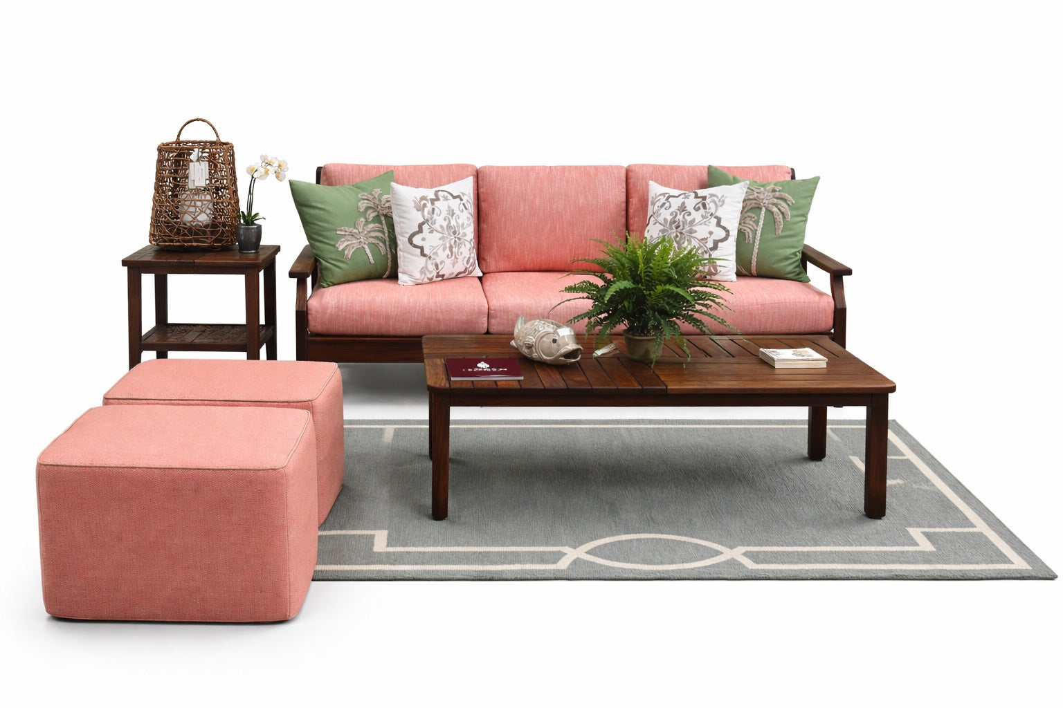 Jensen Outdoor Opal Deep Seating Patio Furniture Set