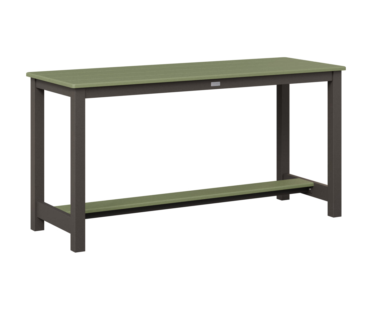 Berlin Gardens Balcony Table with Aluminum Base in Granite Speckle, Sage top