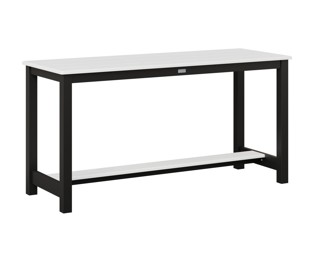 Berlin Gardens Balcony Table with Aluminum Base in Black, White top