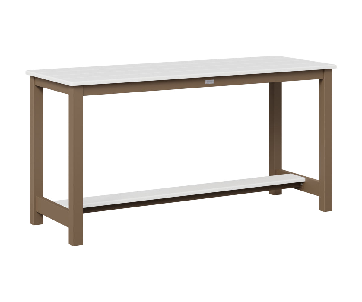Berlin Gardens Balcony Table with Aluminum Base in Clay, White top