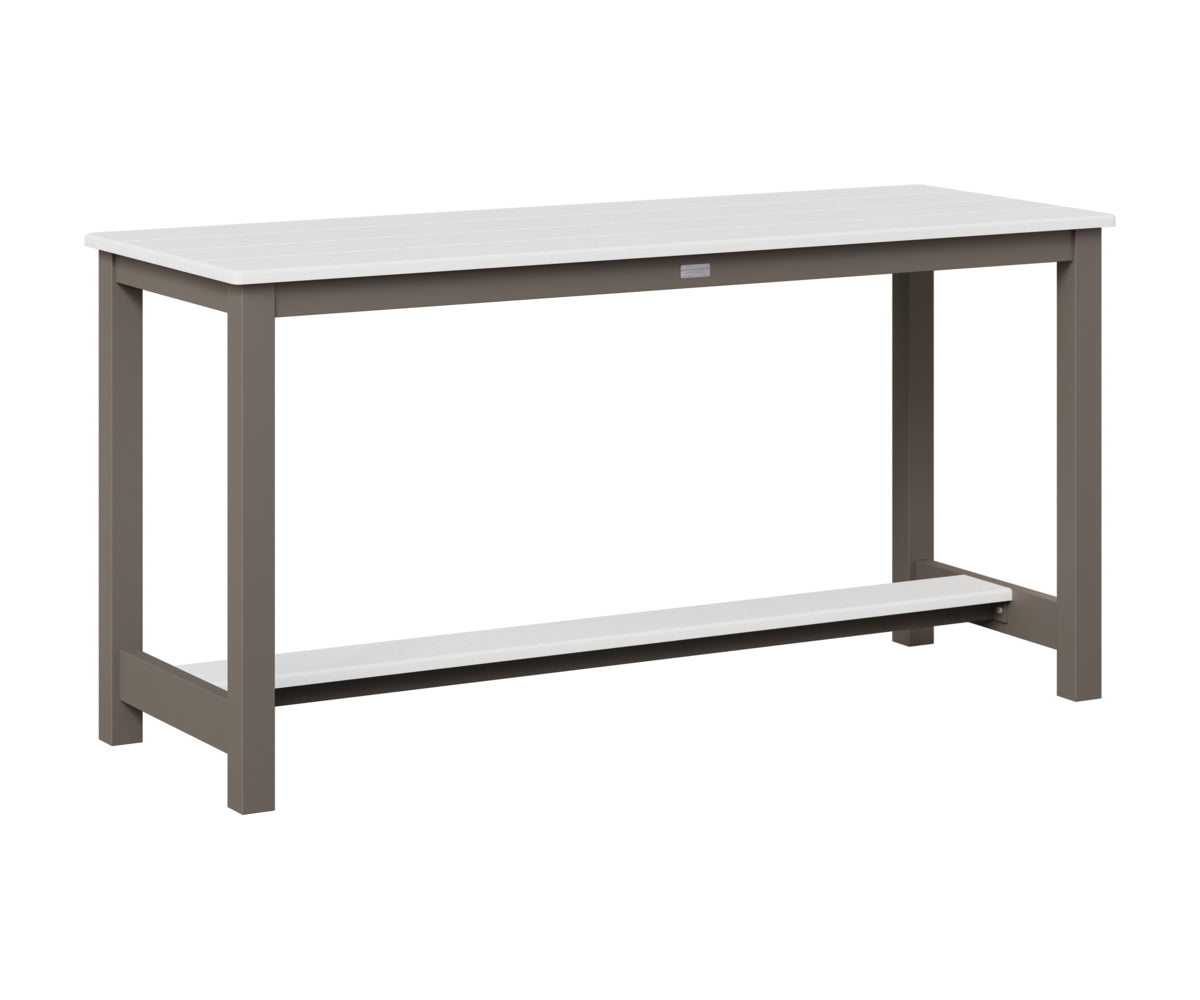 Berlin Gardens Balcony Table with Aluminum Base in Graphite, White top