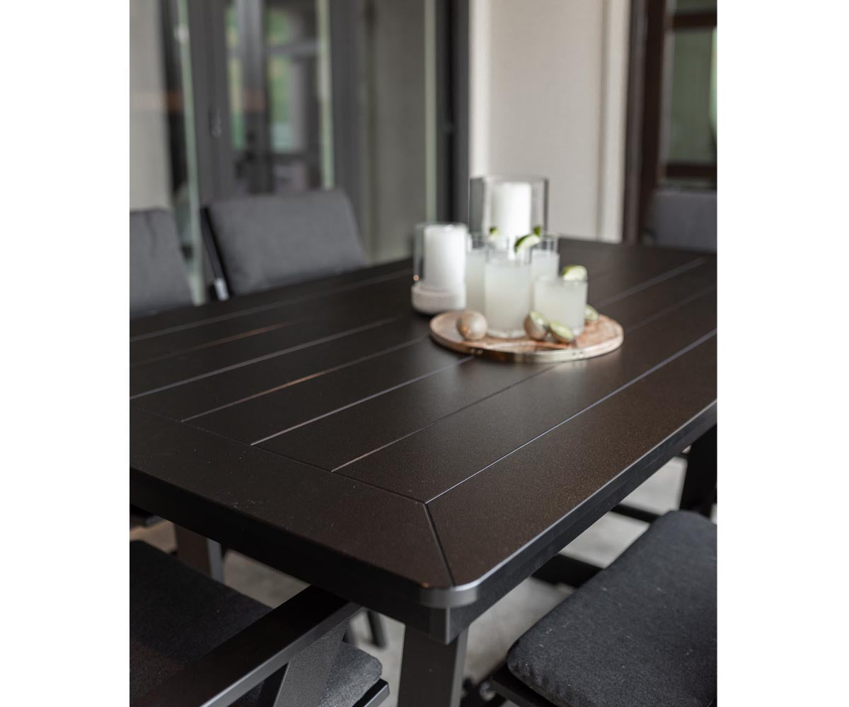 Berlin Gardens Hudson 40" x 70" Rectangle Table, lifestyle photo 2