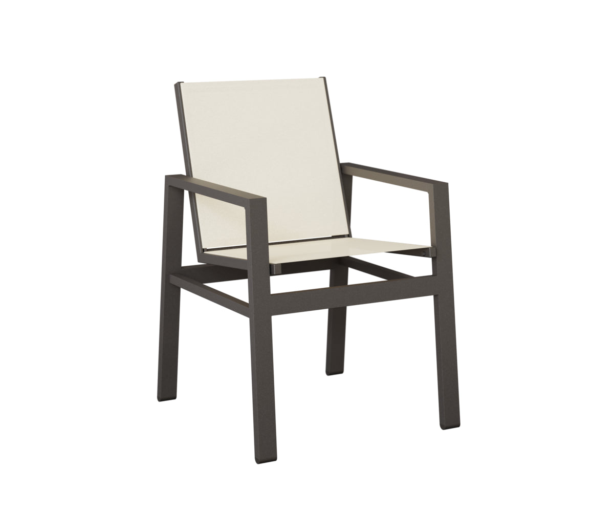 Berlin Gardens Vida Sling Dining Chair in Granite Speckle
