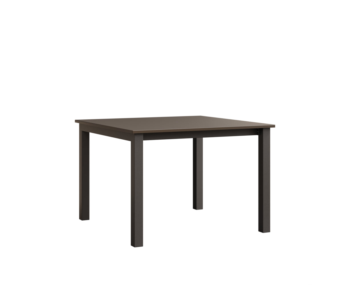 Berlin Gardens Berkley Expandable Table 42"x42" in Granite Speckle, Hammered Bronze top