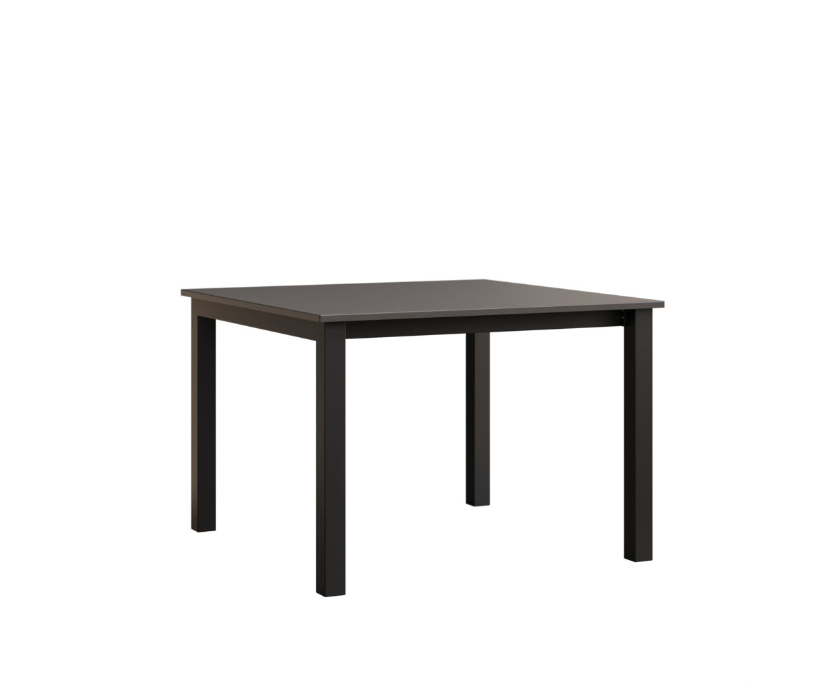 Berlin Gardens Berkley Expandable Table 42"x42" in Black, MGP Graphite top