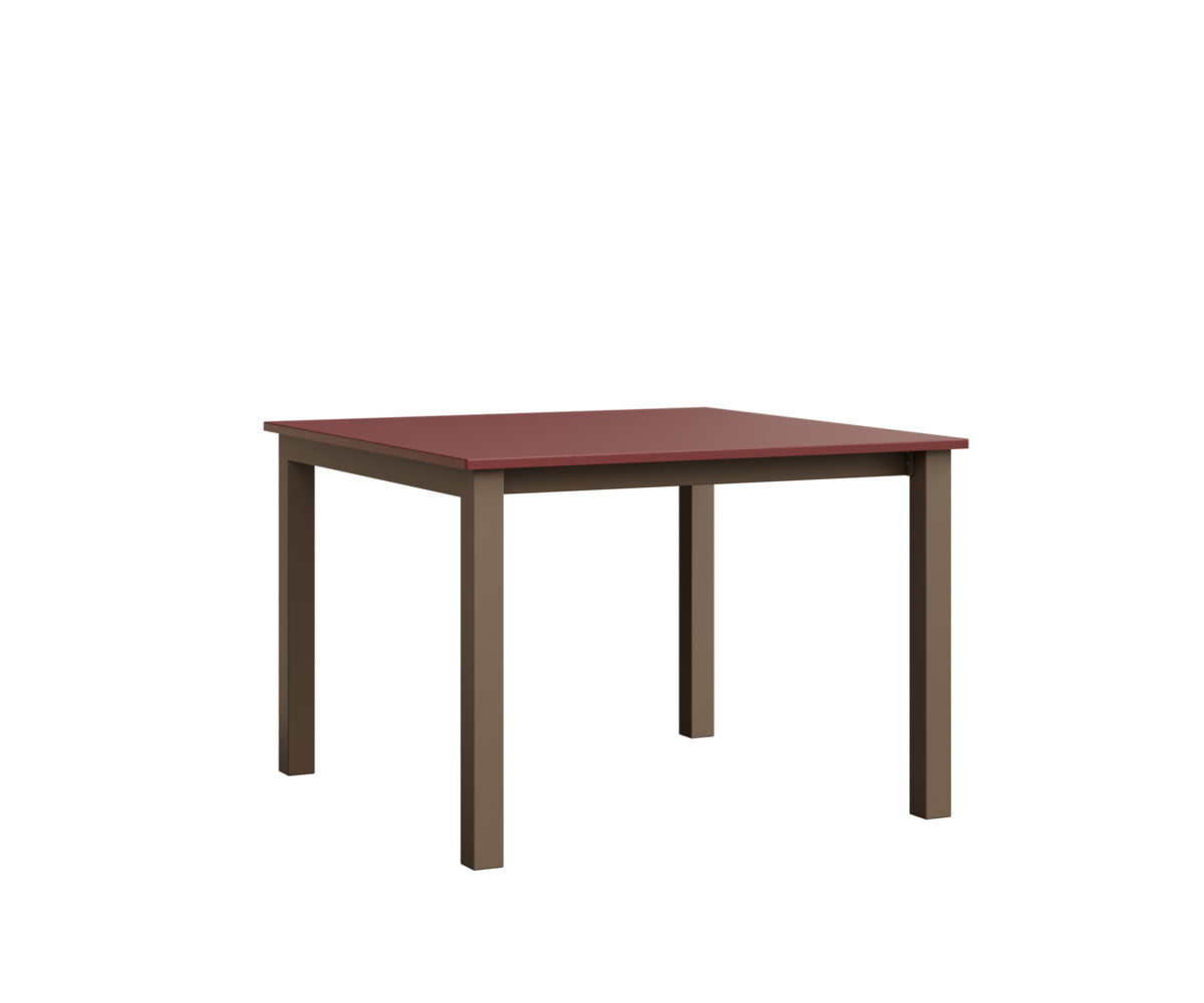 Berlin Gardens Berkley Expandable Table 42"x42" in Clay, MGP Red top