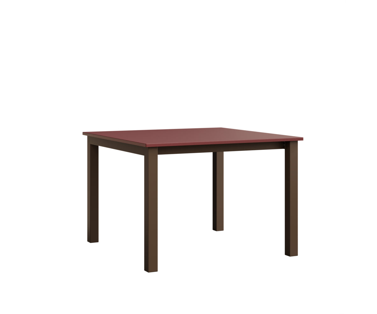 Berlin Gardens Berkley Expandable Table 42"x42" in Mesquite Wood Vein, MGP Red top
