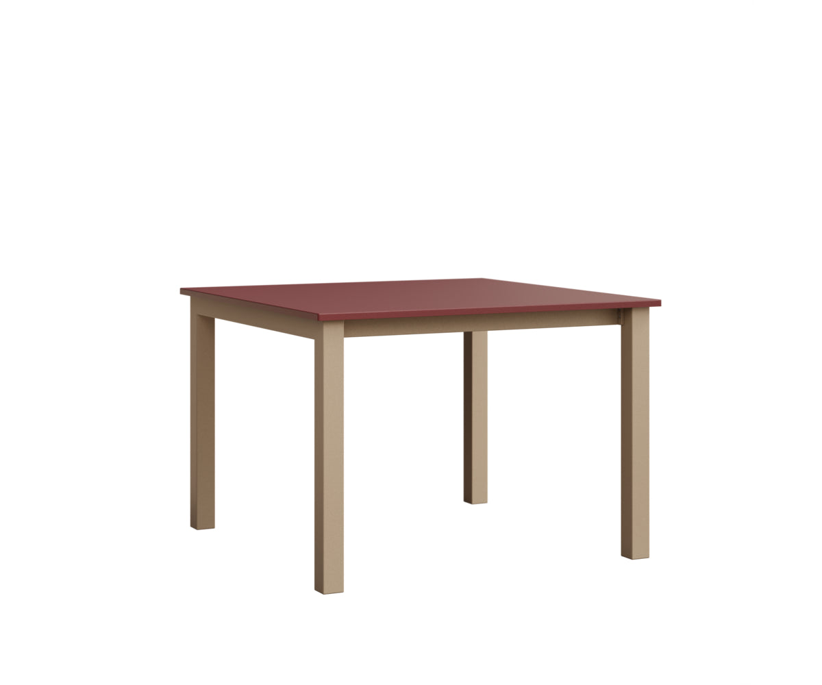 Berlin Gardens Berkley Expandable Table 42"x42" in Sahara Speckle, MGP Red top
