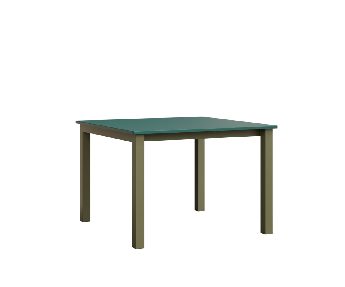 Berlin Gardens Berkley Expandable Table 42"x42" in Green Sage, MGP Teal top