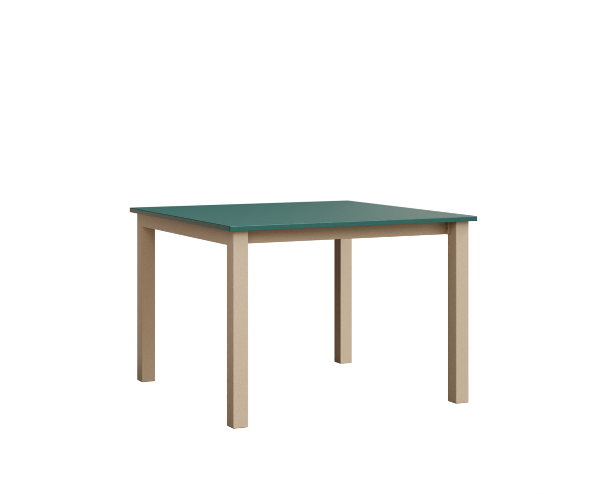 Berlin Gardens Berkley Expandable Table 42"x42" in Luna Multi, MGP Teal top