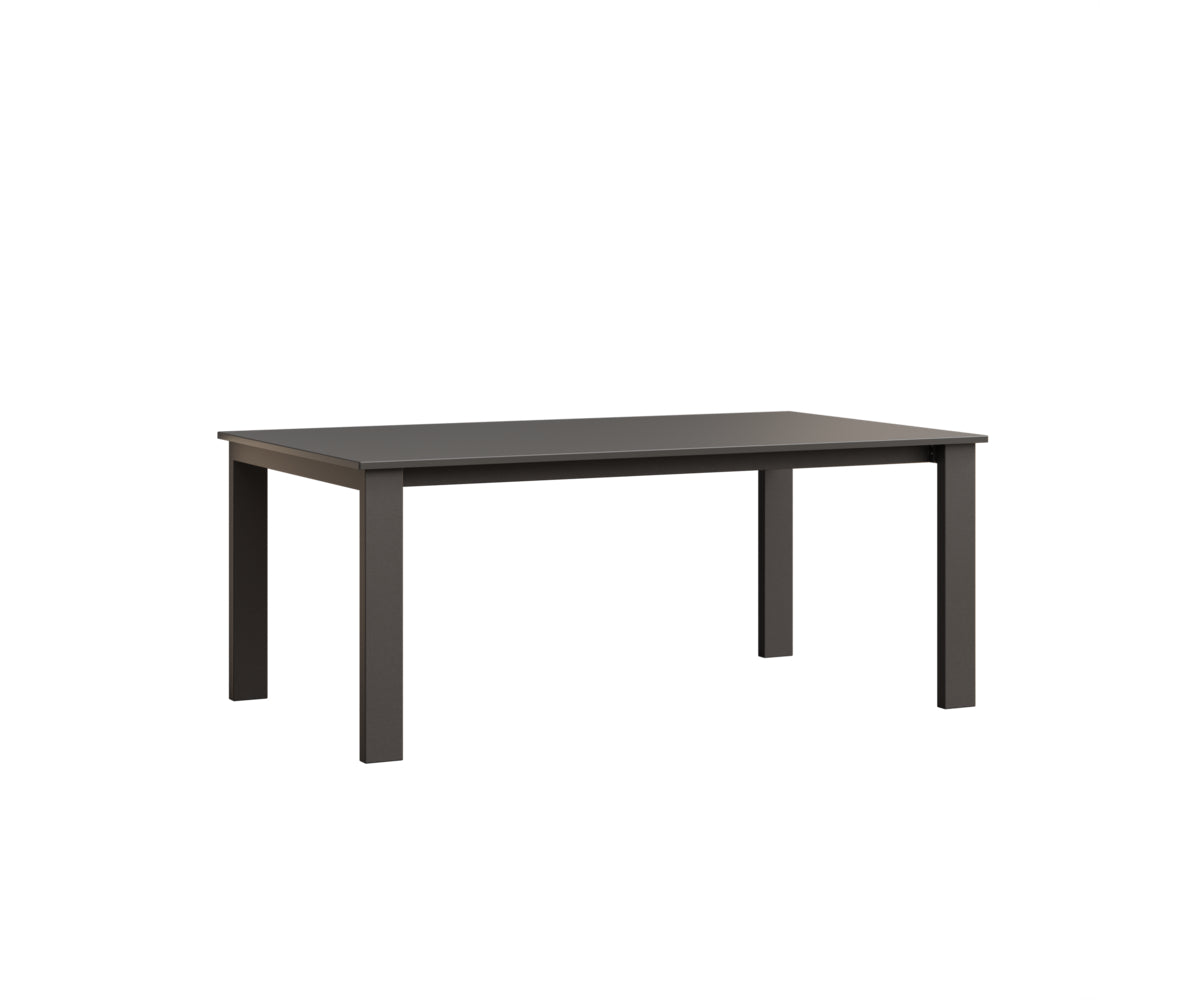 Berlin Gardens Berkley Expandable Table 42"x72" in Granite Speckle, Hammered Stainless top