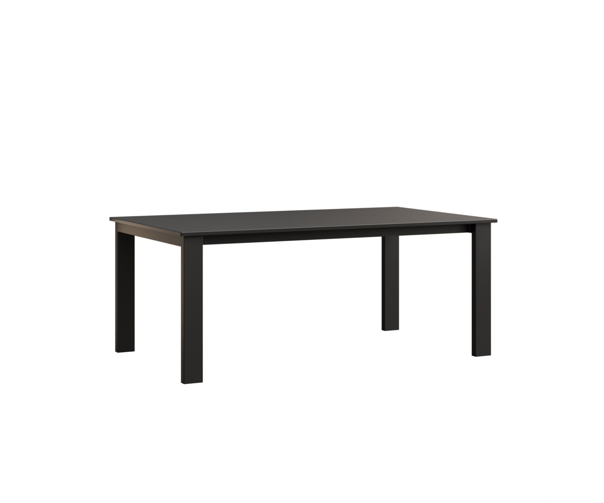 Berlin Gardens Berkley Expandable Table 42"x72" in Black, MGP Black top