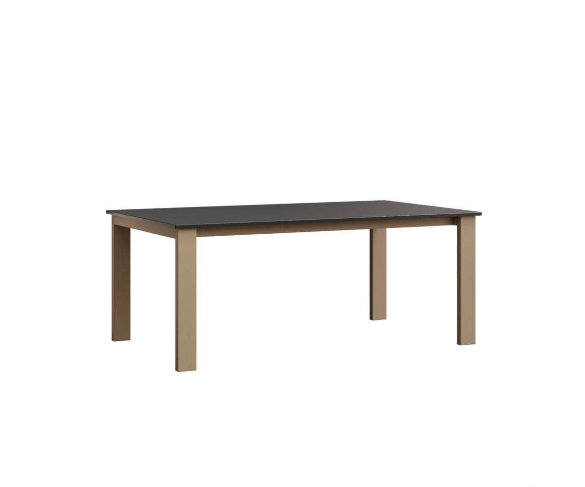 Berlin Gardens Berkley Expandable Table 42"x72" in Oak Wood Vein, MGP Black top
