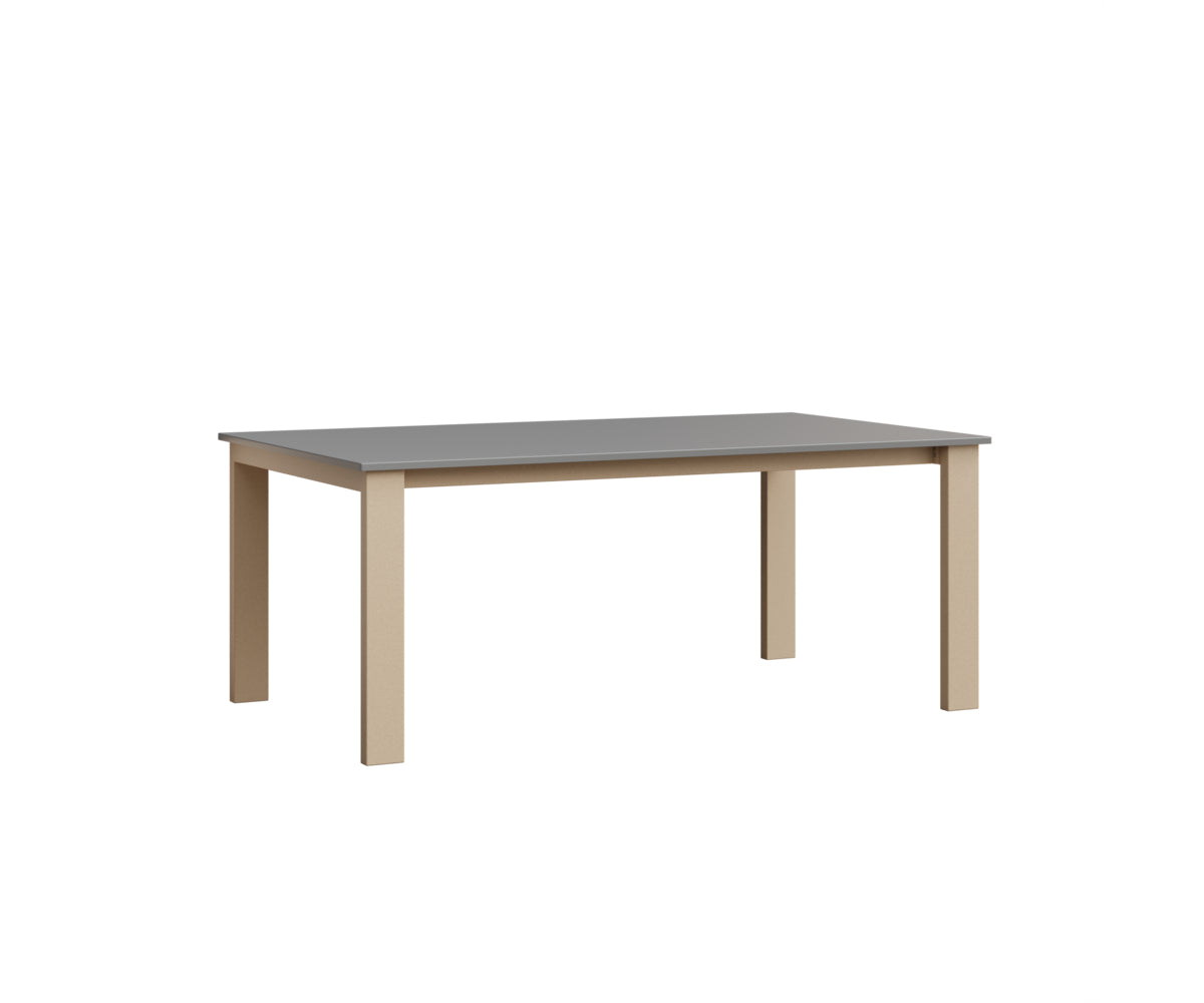 Berlin Gardens Berkley Expandable Table 42"x72" in Luna Multi, MGP Fog top