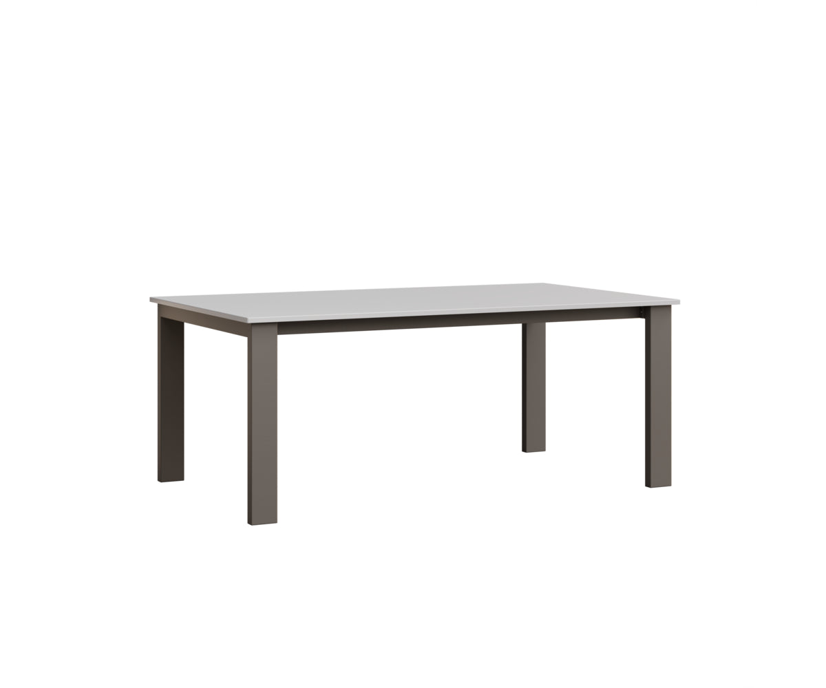 Berlin Gardens Berkley Expandable Table 42"x72" in Graphite, MGP White top