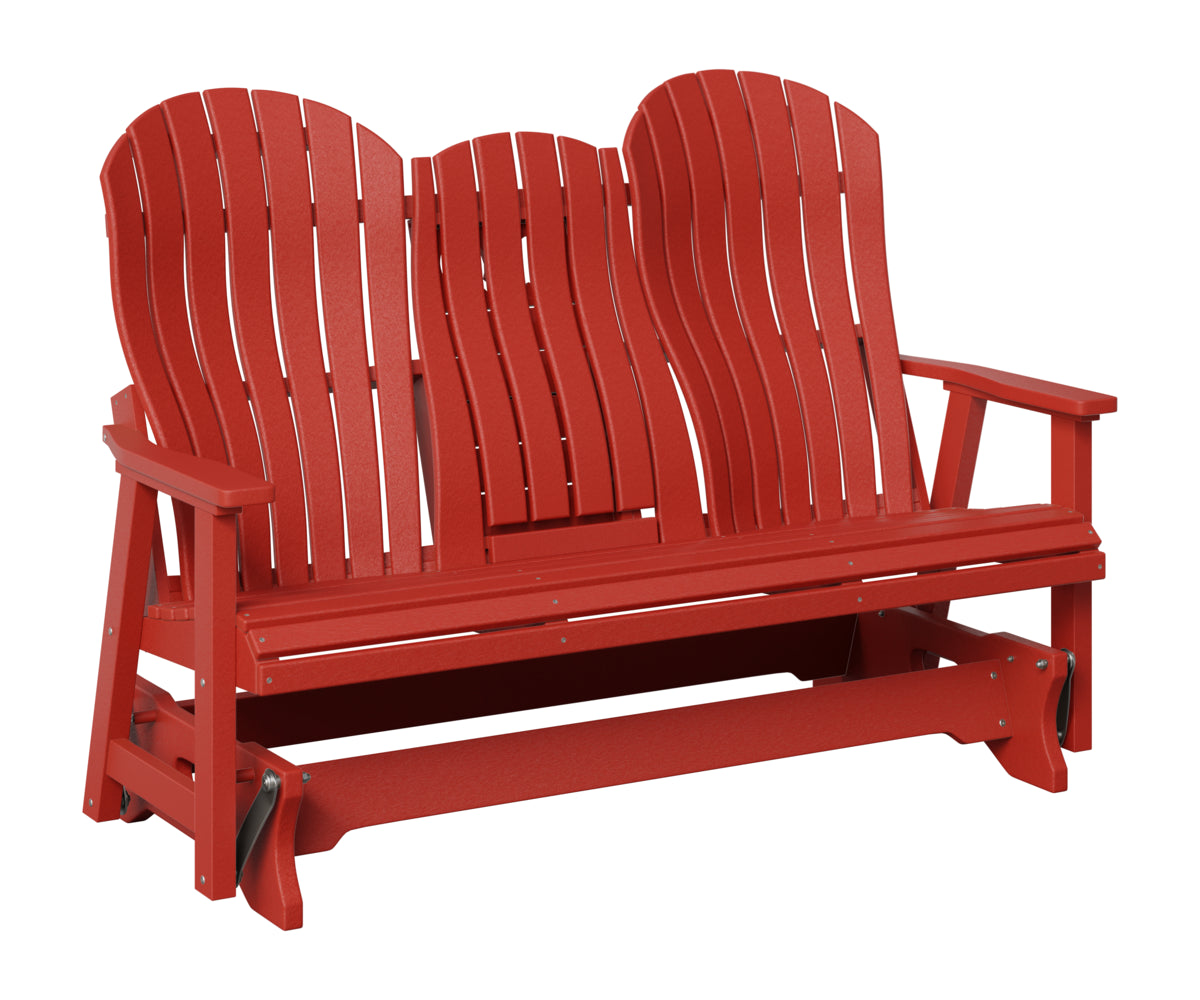 Berlin Gardens Contour 3 Seat Glider in Scarlet Red