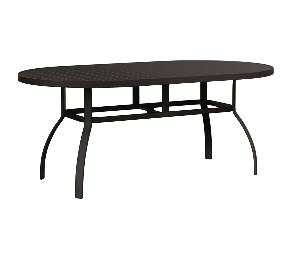 Berlin Gardens Murphy 42x76 Oblong Table in Granite Speckle