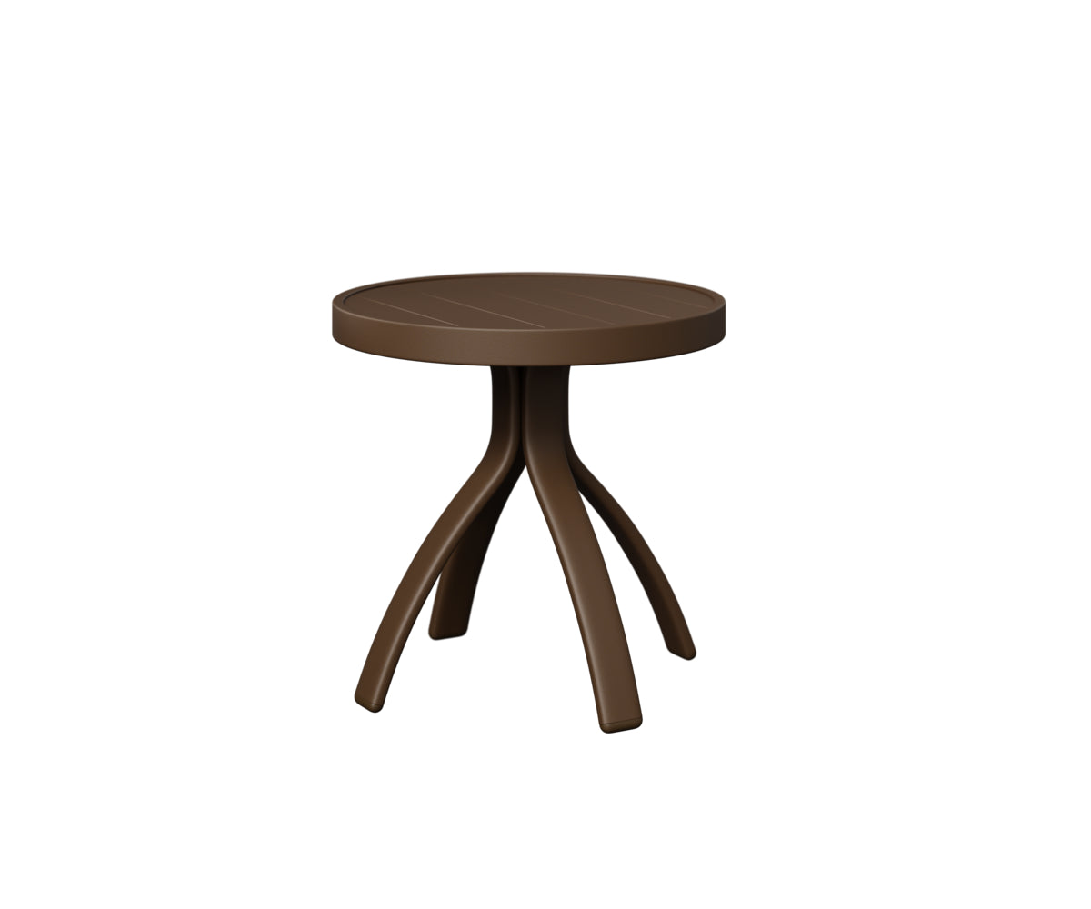 Berlin Gardens Murphy End Table in Mesquite Wood Vein