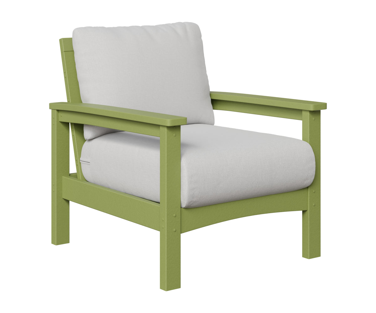 Berlin Gardens Camden Club Chair in Kiwi Green