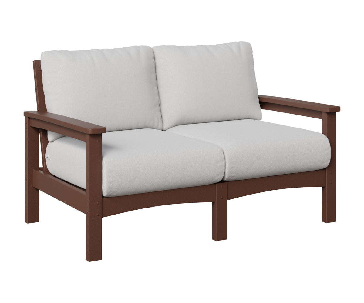 Berlin Gardens Camden Loveseat in Chocolate Brown