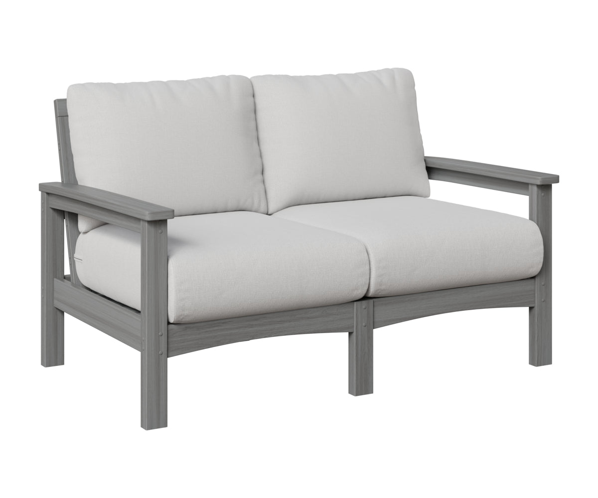 Berlin Gardens Camden Loveseat in Driftwood Gray