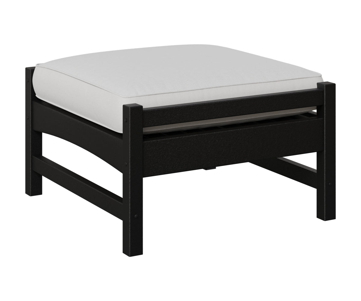 Berlin Gardens Camden Ottoman in Black
