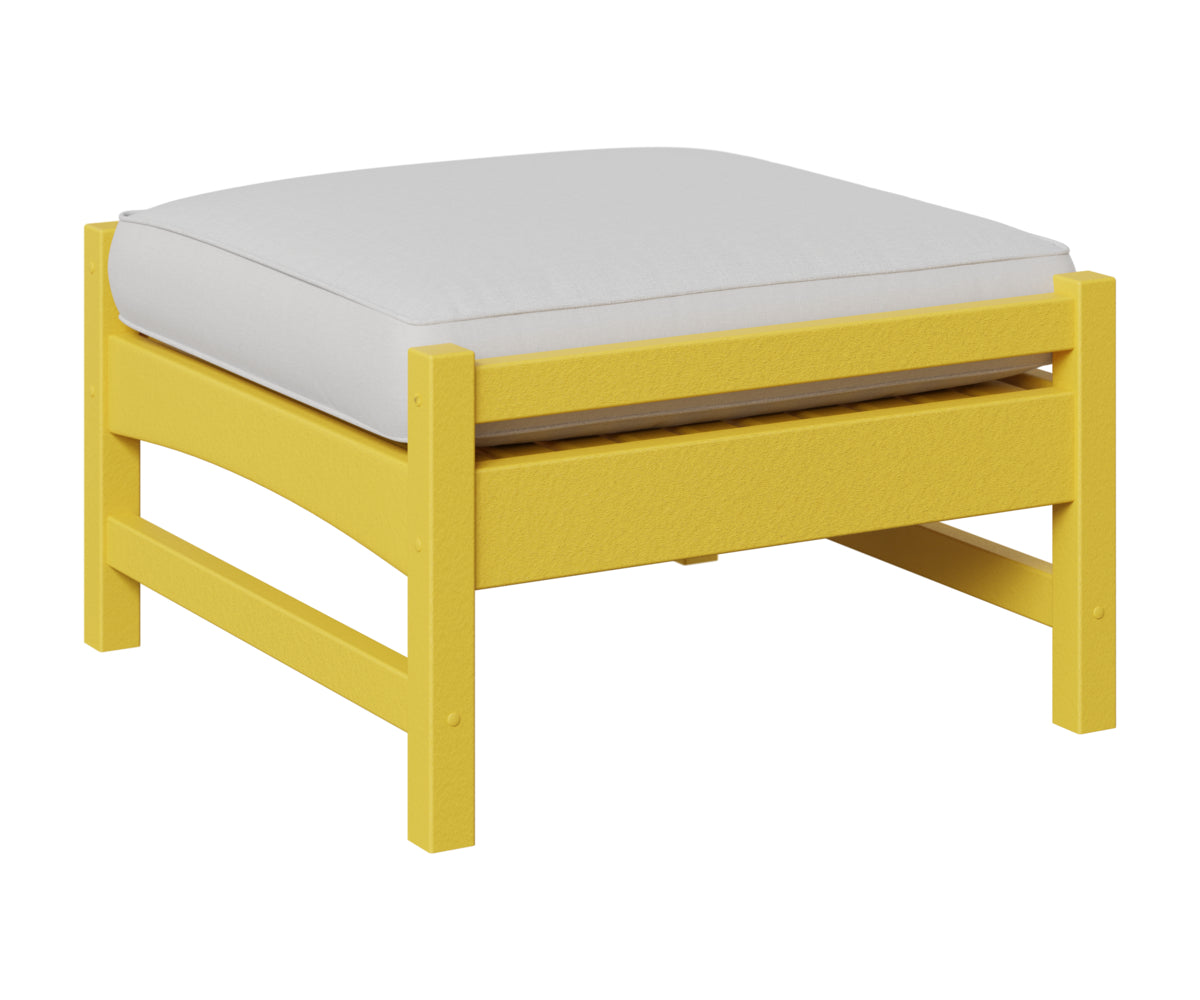 Berlin Gardens Camden Ottoman in Sunburst Yellow