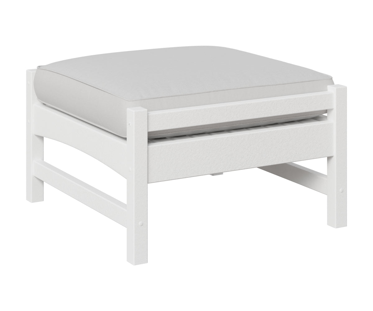 Berlin Gardens Camden Ottoman in White