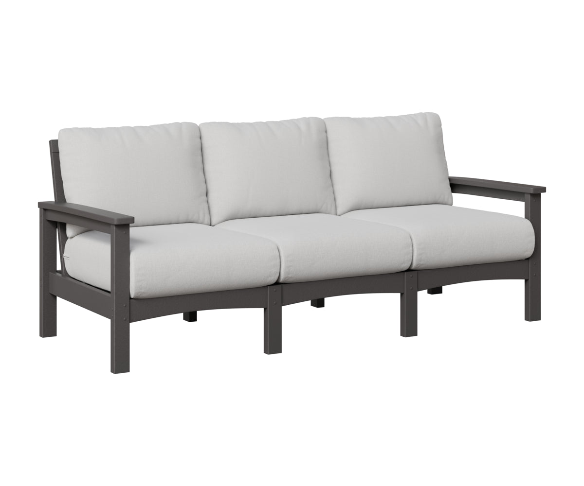 Berlin Gardens Camden Sofa in Smoke Gray