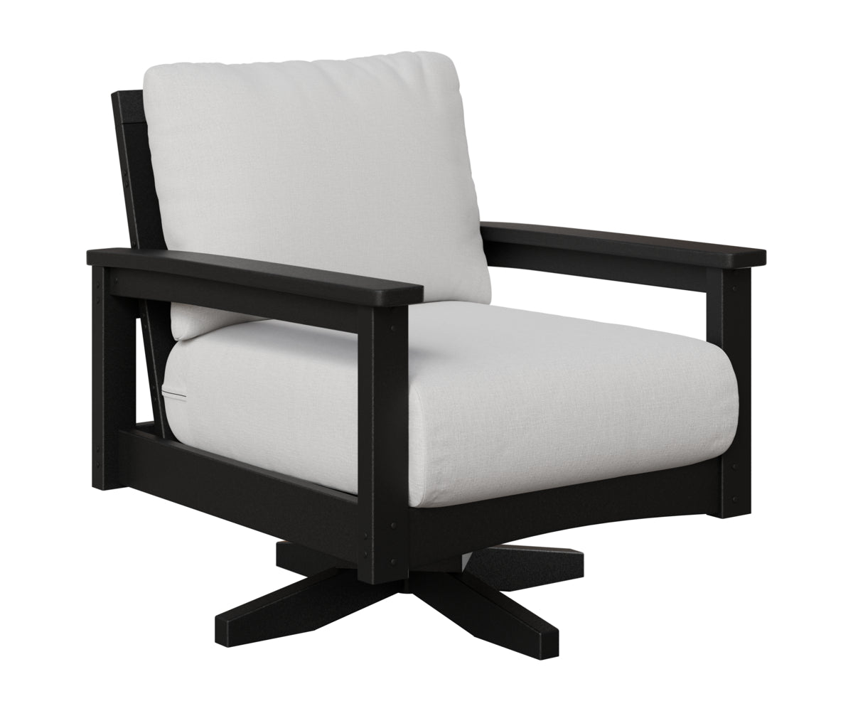 Berlin Gardens Camden Swivel Rocker in Black