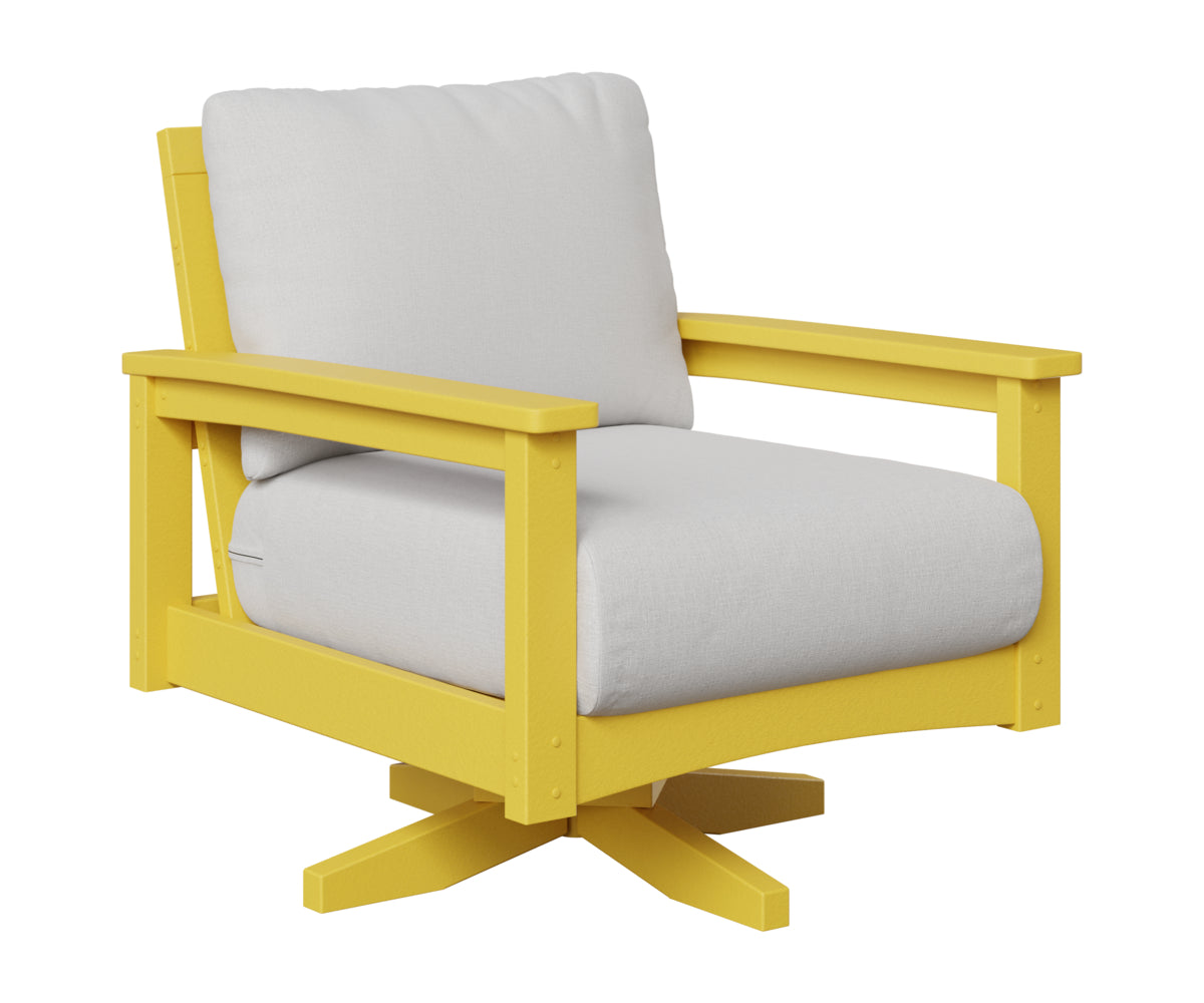 Berlin Gardens Camden Swivel Rocker in Sunburst Yellow